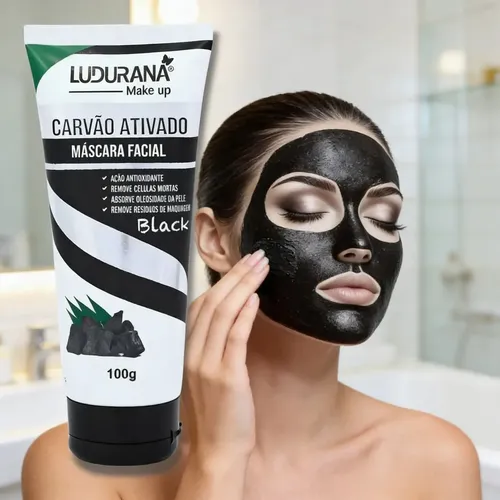 MÁSCARA CARVÃO ATIVADO LUDURANA 100g
