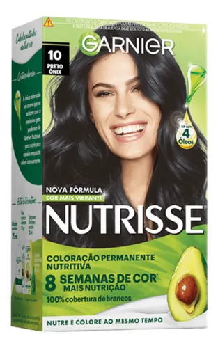 COLORAÇÃO CREME GARNIER NUTRISSE 10 PRETO ONIX