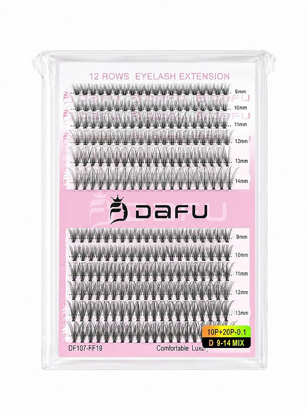 Cartela Cílios Tufinho 9-14 Mix Dafu