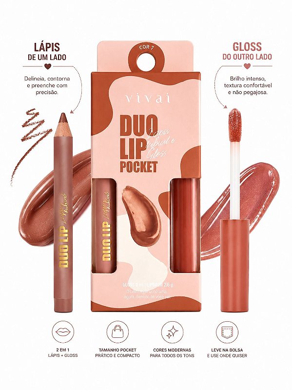 DUO LIP POCKET VIVAI BATOM E LÁPIS