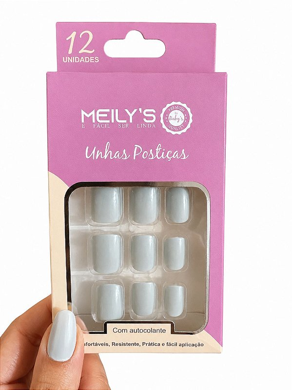 UNHAS POSTIÇAS MEILYS COM AUTOCOLANTE