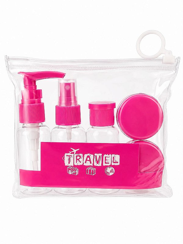 KIT VIAGEM TRAVEL CORES DIVERSAS