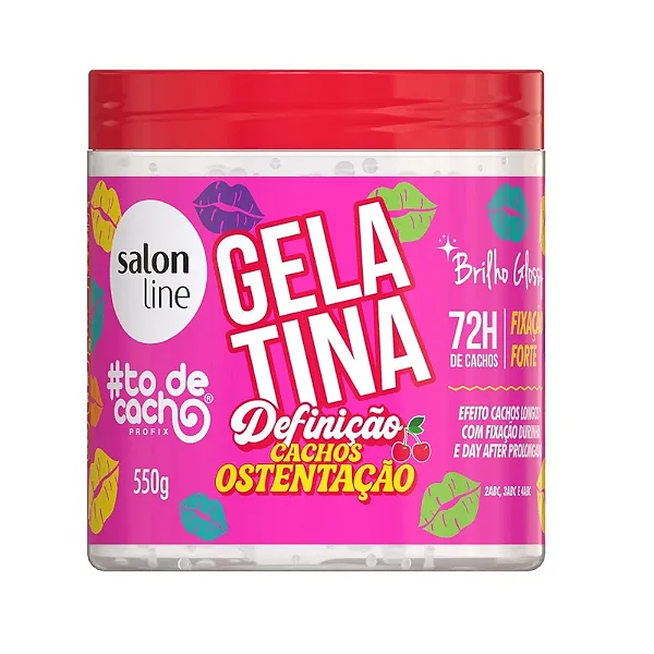 GELATINA SALON LINE DEFINIÇÃO CACHOS OSTENTAÇÃO 550g