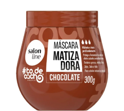 MÁSCARA MATIZADORA SALON LINE CHOCOLATE 300g