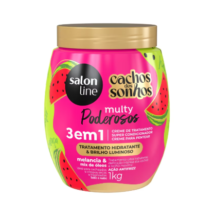 CREME DE TRATAMENTO 3EM1 MULTY EXTRAORDINARIO SALON LINE 1kg