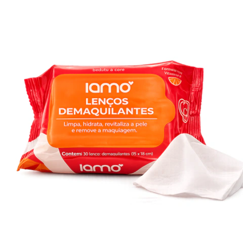 LENÇO DEMAQUILANTE IAMO VITAMINA C 30 LENÇOS