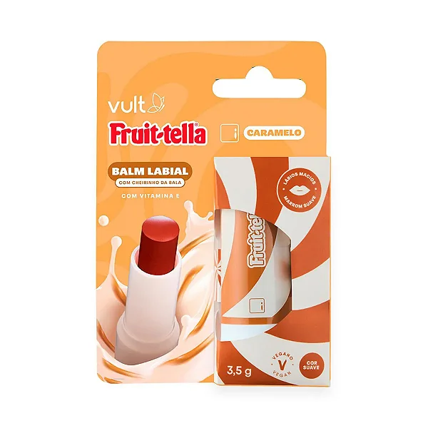 LIP BALM COM CHEIRINHO DA BALA VULT CARAMELO