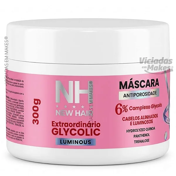 Máscara Antiporosidade Glycolic 300g New Hair