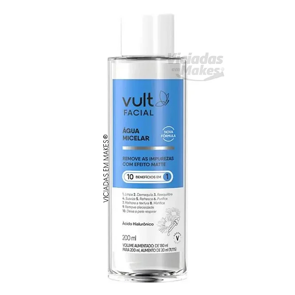 Água Micelar Vult Facial 10 Em 1 200ml