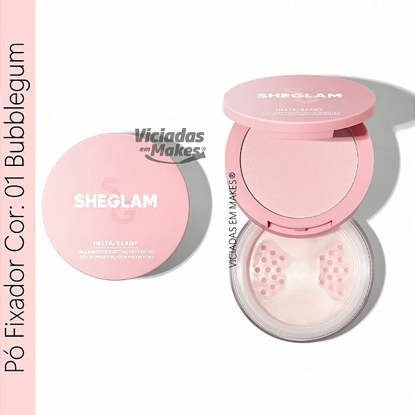 Pó Fixador Rosto e Olhos Sheglam