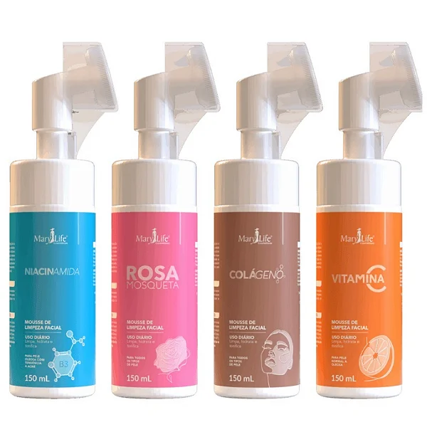 Mousse de Limpeza Facial Mary Life 150ml