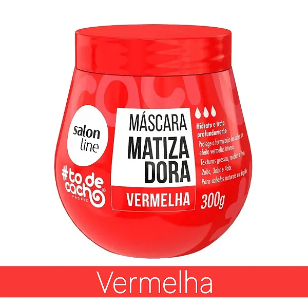 Máscara Matizadora Salon Line 300g Vermelha
