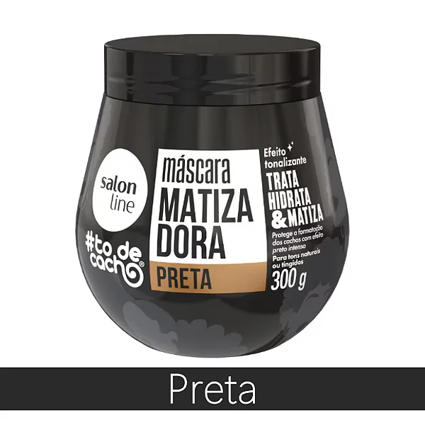 Máscara Matizadora Salon Line 300g Preta