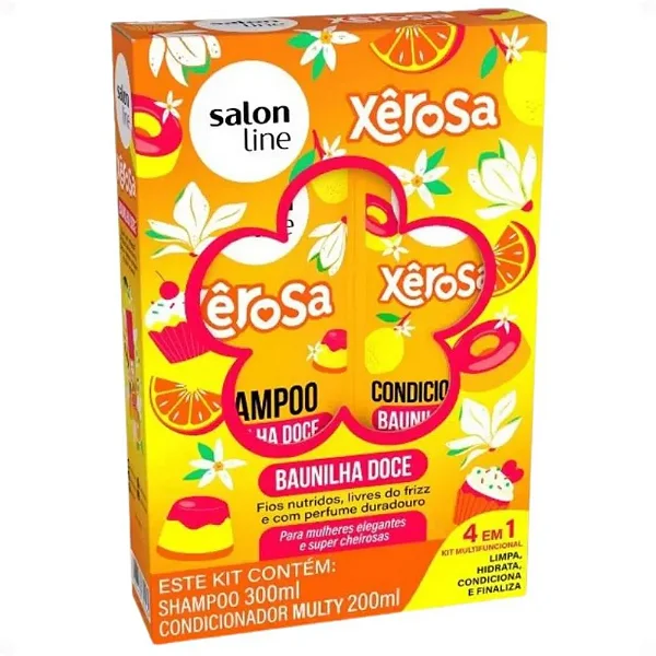 Kit Shampoo e Cond Xerosa Salon Line Baunilha