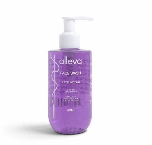 Sabonete Demaquilante Multifuncional Alleva 200ml