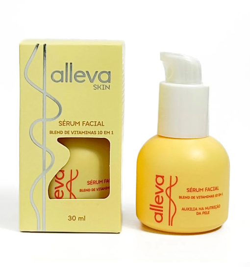 Sérum Facial Blend de vitaminas 10 em 1 Alleva 30ml