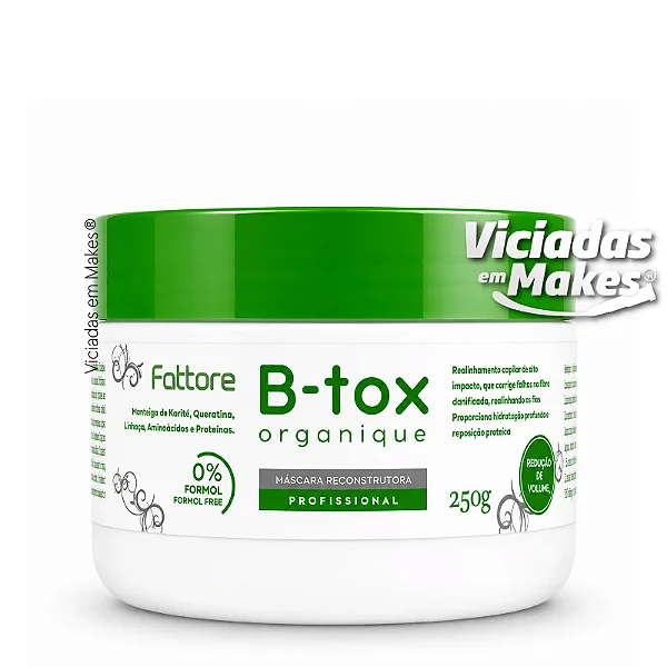 Máscara B-tox Organique Fattore 250g