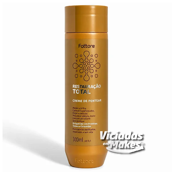 Creme Pentear Restauração Total Fattore 300g
