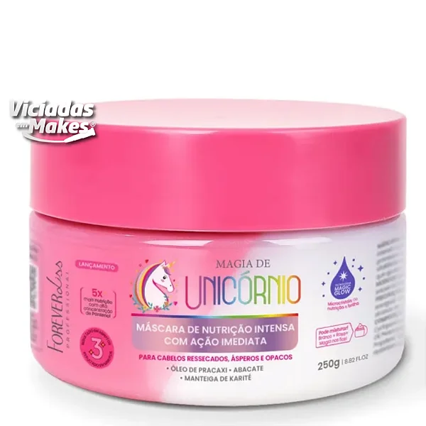 Máscara Mágia de Unicórnio Forever Liss 250g