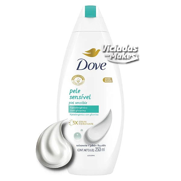 Sabonete Liquido Pele Sensível Dove 250 ml