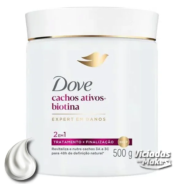 Máscara 2em1 Cachos Ativos Biotina Dove 00g