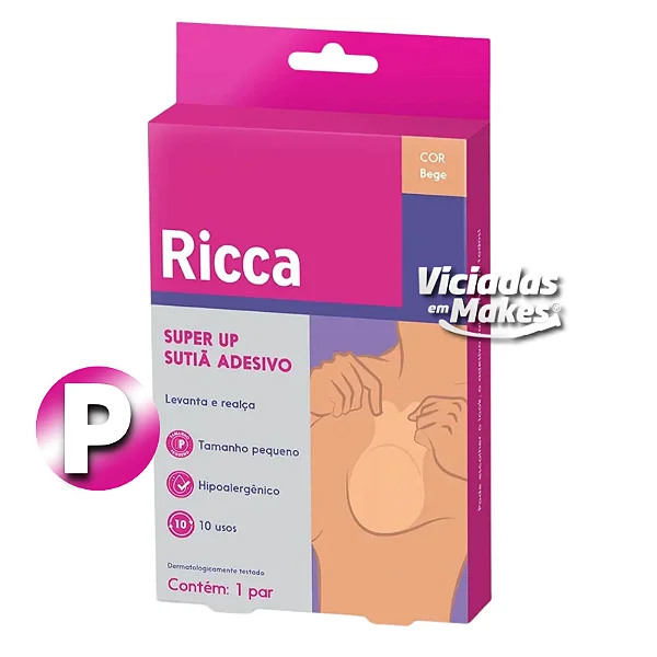 Super UP Sutiã Adesivo Ricca Bege 10 Usos P