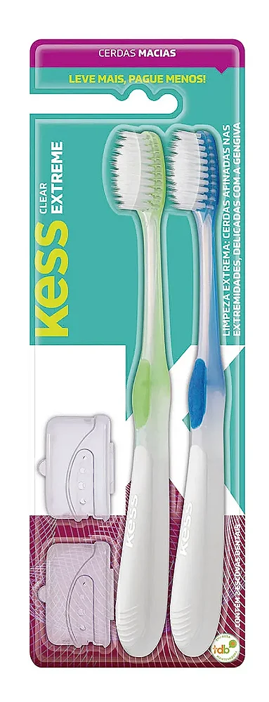 Pack 2 Escovas Dental Kess Pro Cod 2092
