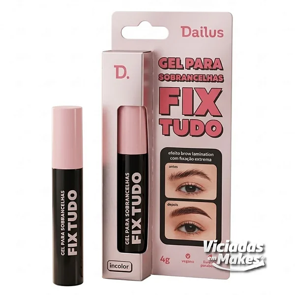 Gel Incolor para Sobrancelhas Fix Tudo Dailus 4g