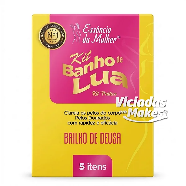 Kit Banho de Lua Brilho de Deusa Essência da Mulher
