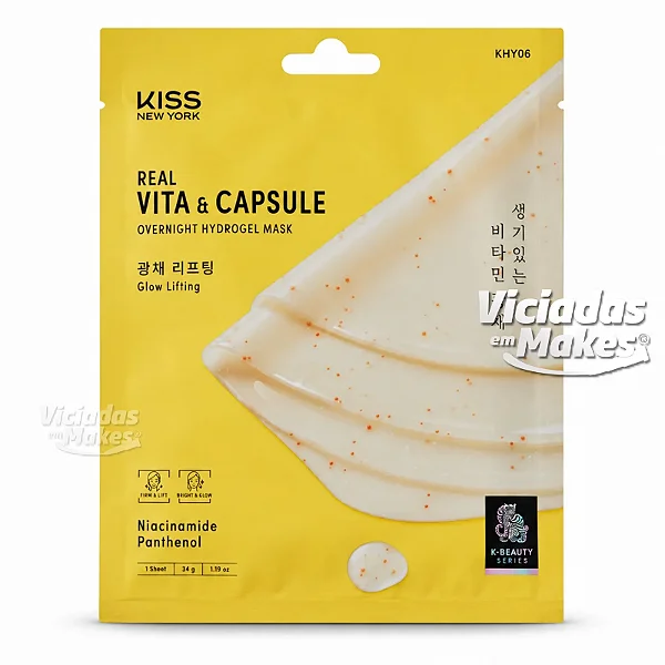 Máscara Facial Gel Real Vita Capsule Kiss New York