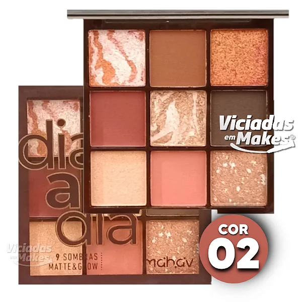 Paleta de Sombras 02 Dia a Dia Mahav