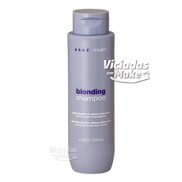 Shampoo Blonding Braé 250ml Hidratação Cabelos Loiros