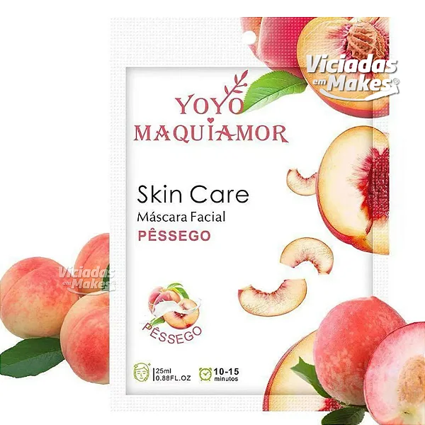 Máscara Facial Pêssego Yoyo Maquiamor