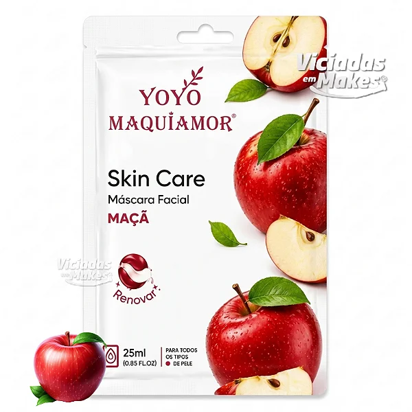 Máscara Facial Maçã Yoyo Maquiamor