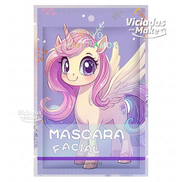 Máscara Facial Unicórnio14 Yoyo Maquiamor