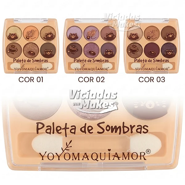 Paleta de Sombras A13 Yoyo Maquiamor