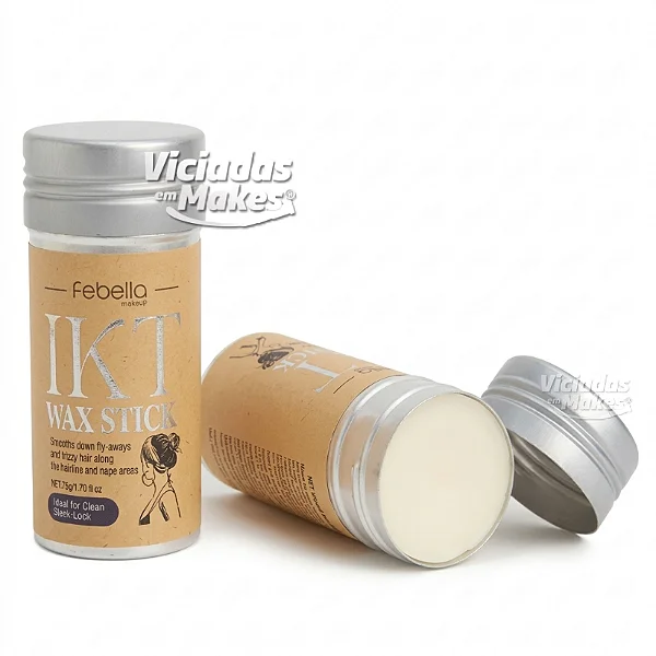 Cera Fixadora Para Cabelo Ikt Wax Stick Febella 75g