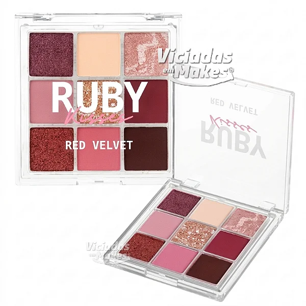 Paleta de Sombras Red Velvet Ruby Kisses