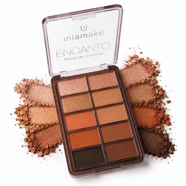 Paleta de Sombras 10 Cores Encanto Mia Make 599