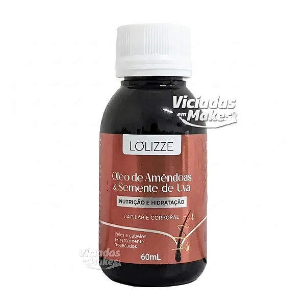 Óleo de Amêndoas e Uva Lolizze 60ml