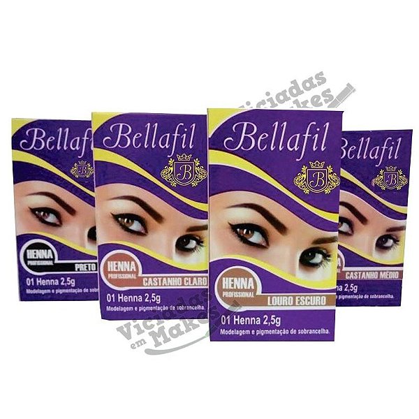 HENNA PROFISSIONAL PARA SOBRANCELHAS BELLAFIL