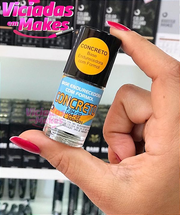 ESMALTE BASE ENDURECEDORA COM FORMOL CONCRETO