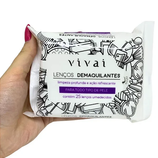 Lenços Demaquilantes Vivai 25un