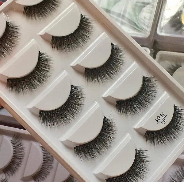 CÍLIOS POSTIÇO CARTELA - 3D H01