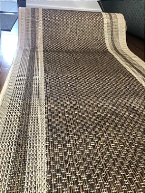 Passadeira Trilho Sisal Sintético Eco-Nature Nature Moldura Bege Marrom 87 0,66 x 6,20 m- (Fazemos o comprimento sob medida)