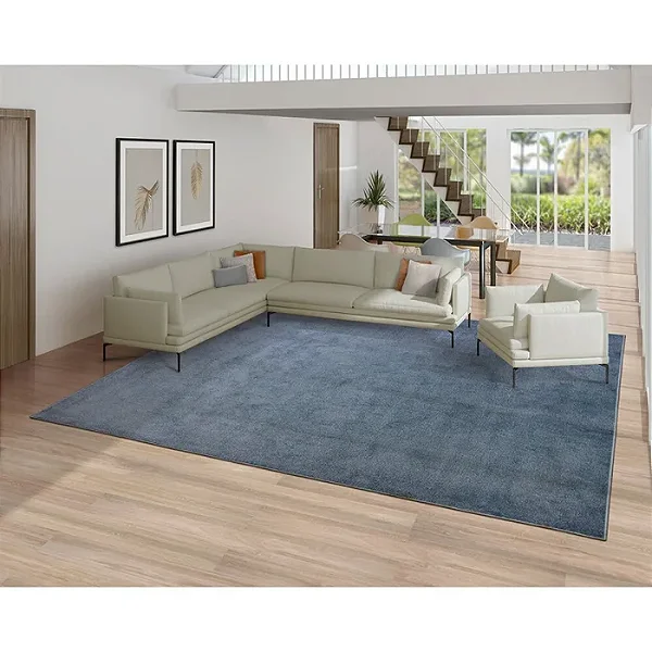 Tapete Relex N Azul Cobalto- Tapetes São Carlos