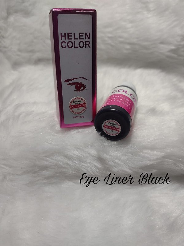 Pigmento Helen Color Para Sobrancelhas Profissional Eye Liner Black