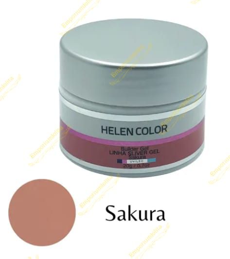 Helen Color - Builder Gel - Linha Silver Gel - Sakura 35g