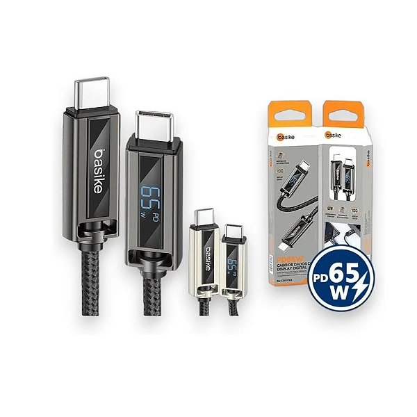 Cabo Basike - USB-C TYPE C - 65W - 1 Metro - BA-CBO083