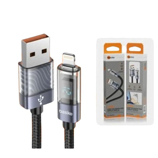 Cabo Basike - USB Lightning- 12W - 1 Metro - BA-CBO084